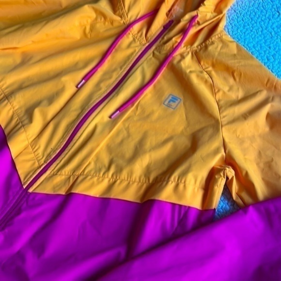 Fila Women’s Pink and Orange Windbreaker Jacket - Picture 3 of 7